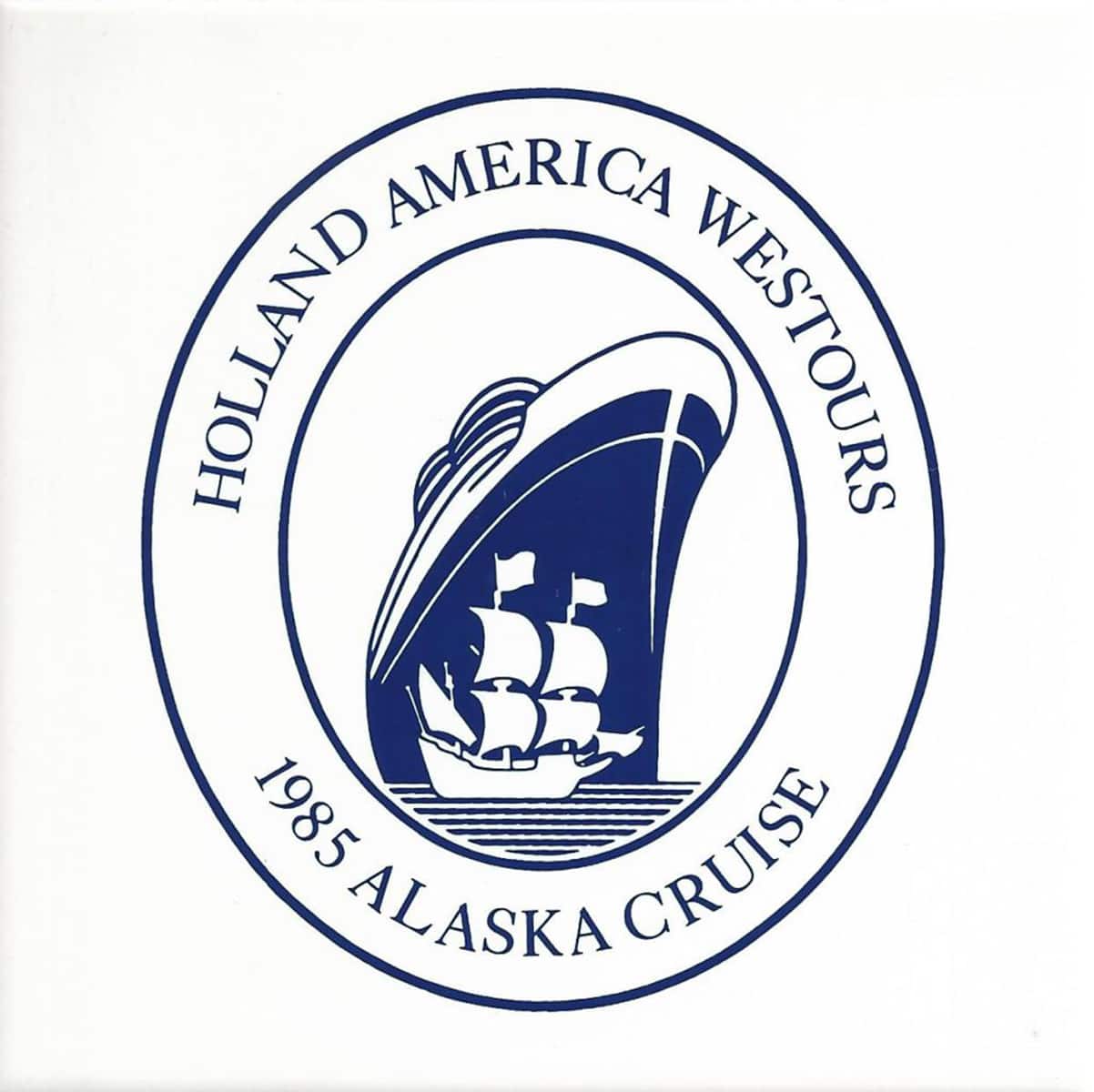 Holland America Westours 1985 Alaska Cruise commemorative tile
