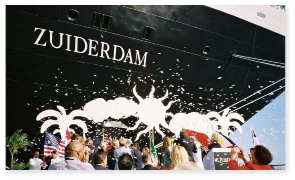 Zuiderdam christening (2002)