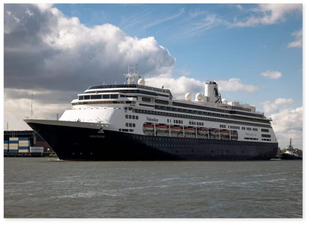 Volendam ship, being used to house Ukrainian refugees