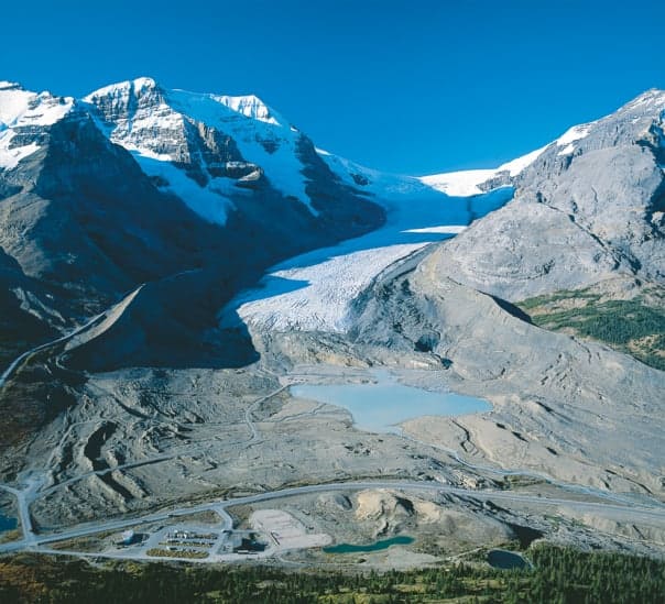 Athabasca Glacier on the Columbia Icefield. Photo courtesy of Brewster Travel Canada.