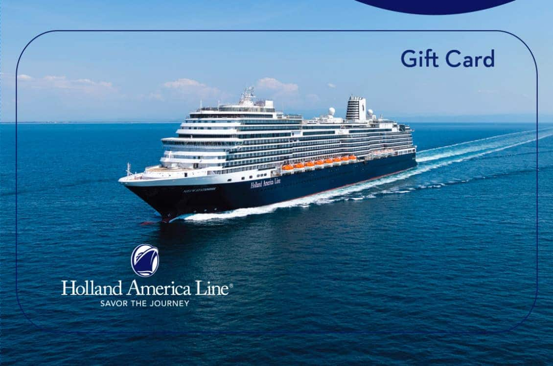 holland america cruises gift cards