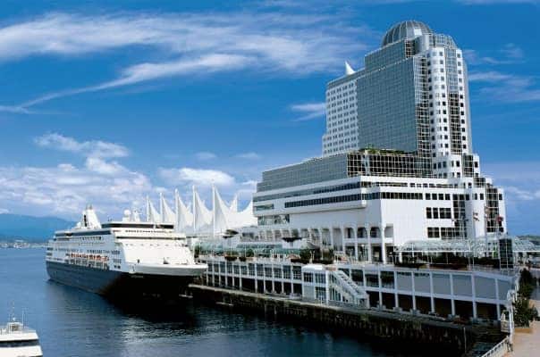 The Pan Pacific Vancouver hotel is conveniently located at the cruise terminal.