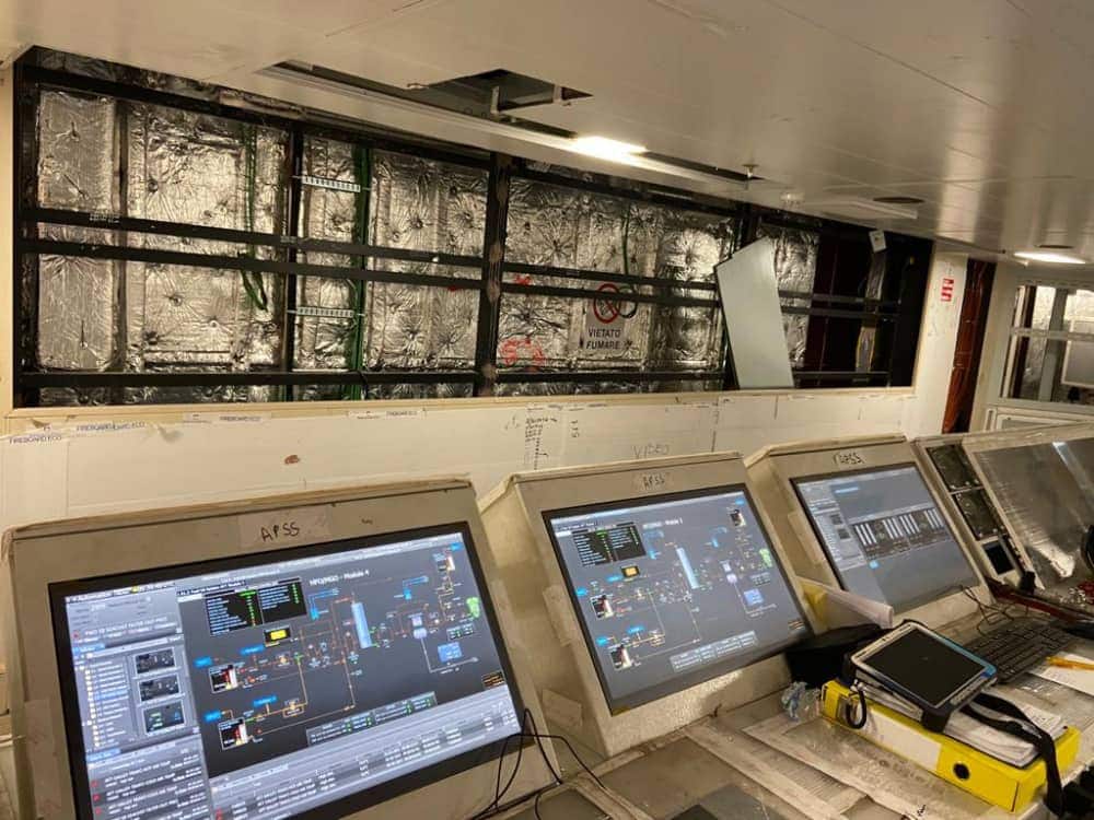 Rotterdam's engine control room. 
