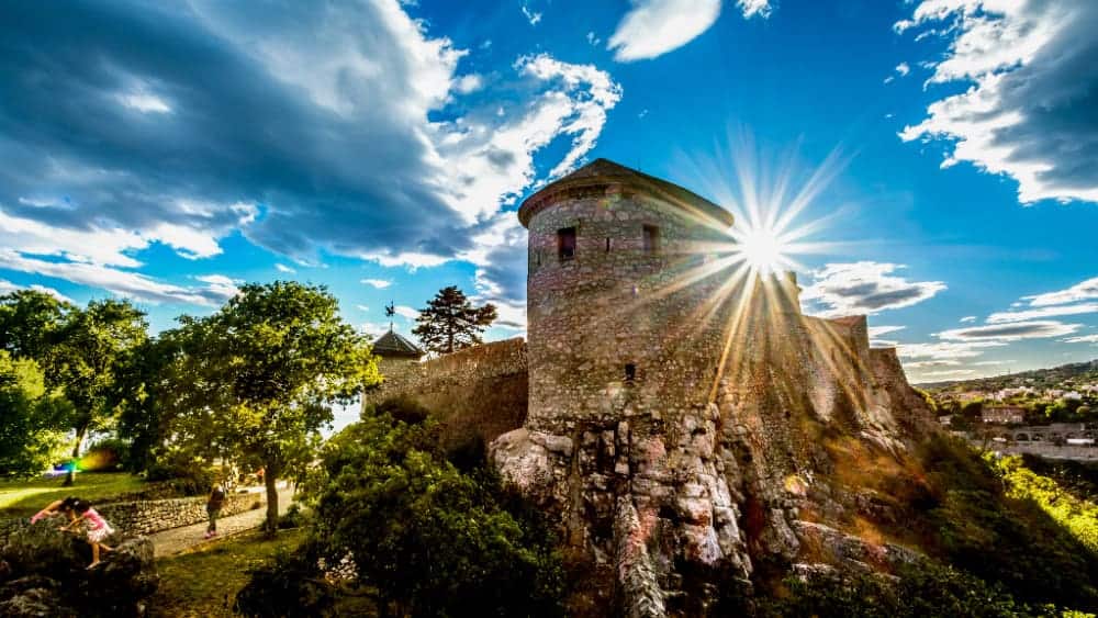 View from Trsat Castle in Rijeka - Croatia