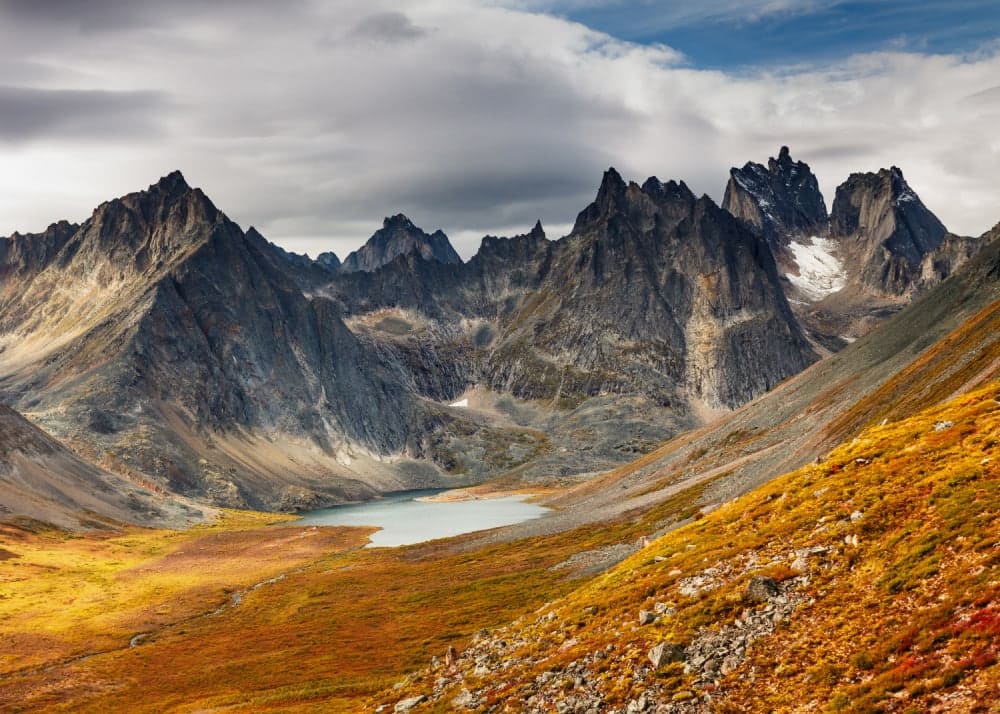 Fall colors in Tombstone Territorial Park in the Yukon, Canada