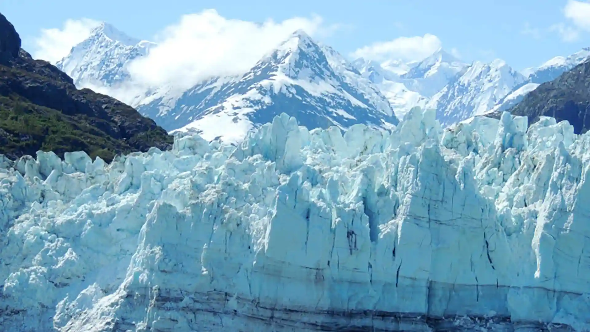 View of glacier in Alaska.