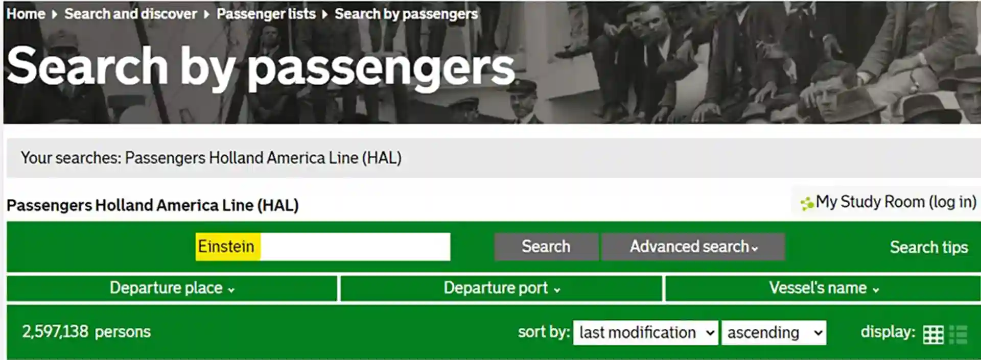 Historical Cruise Passenger List Step 2 Step by step instructions to review historical cruise passenger lists.