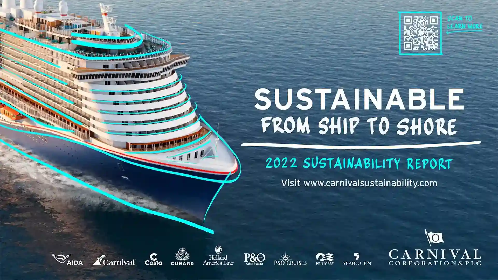 View of Carnival Corporation image with link to learn more about sustainability efforts.