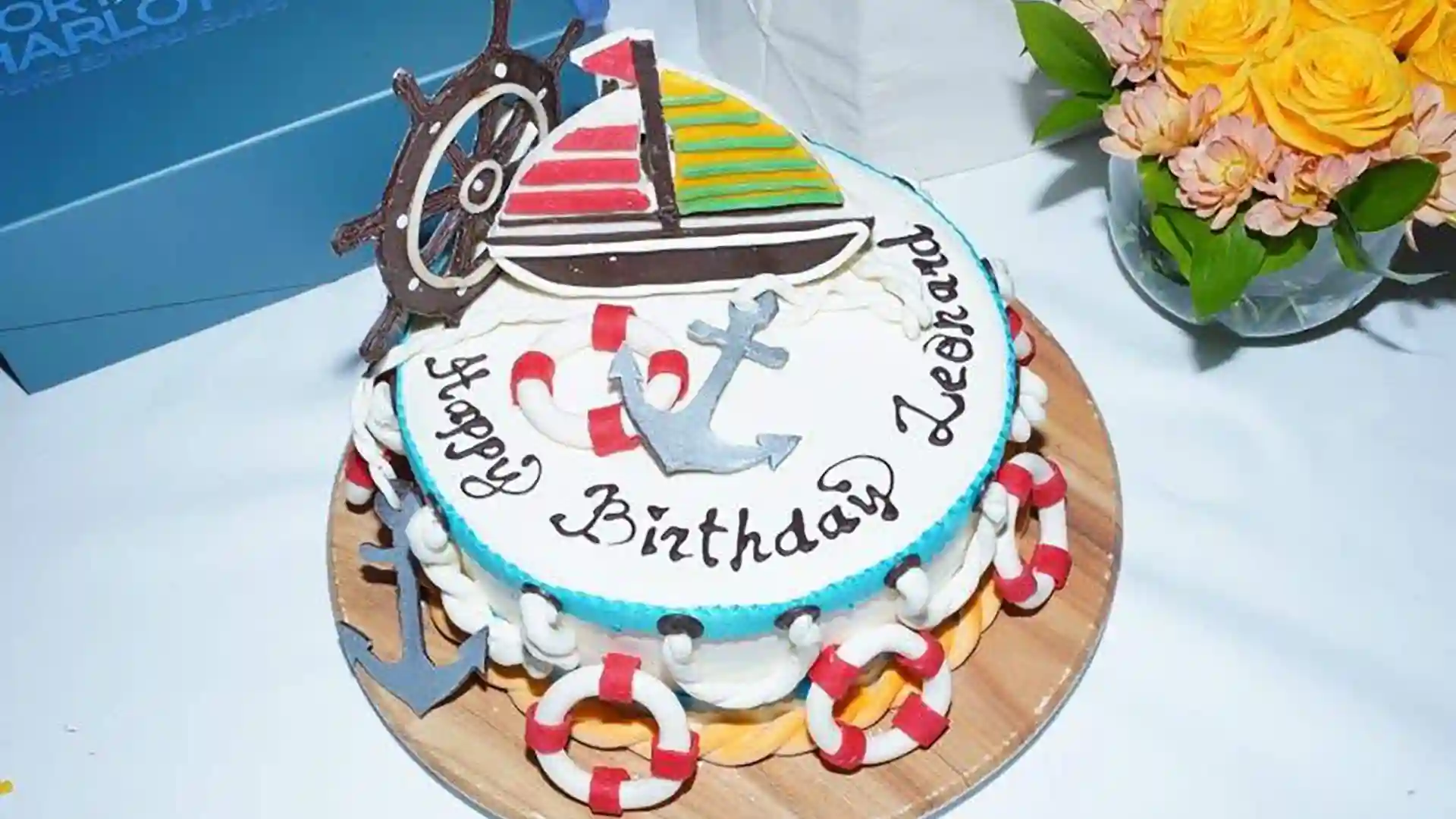 Holland America Line Birthday Cake Birthday cake on Holland America Line cruise ship.