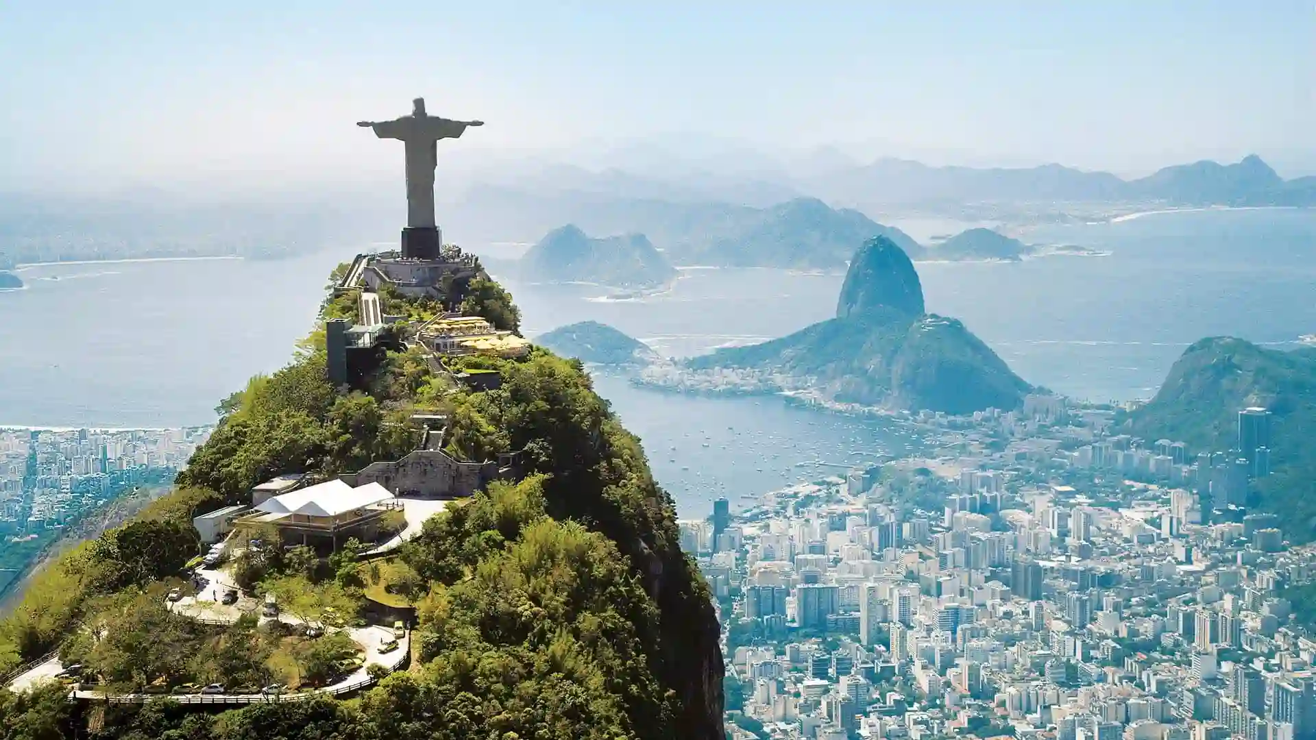 Aerial view of Rio de Janeiro.