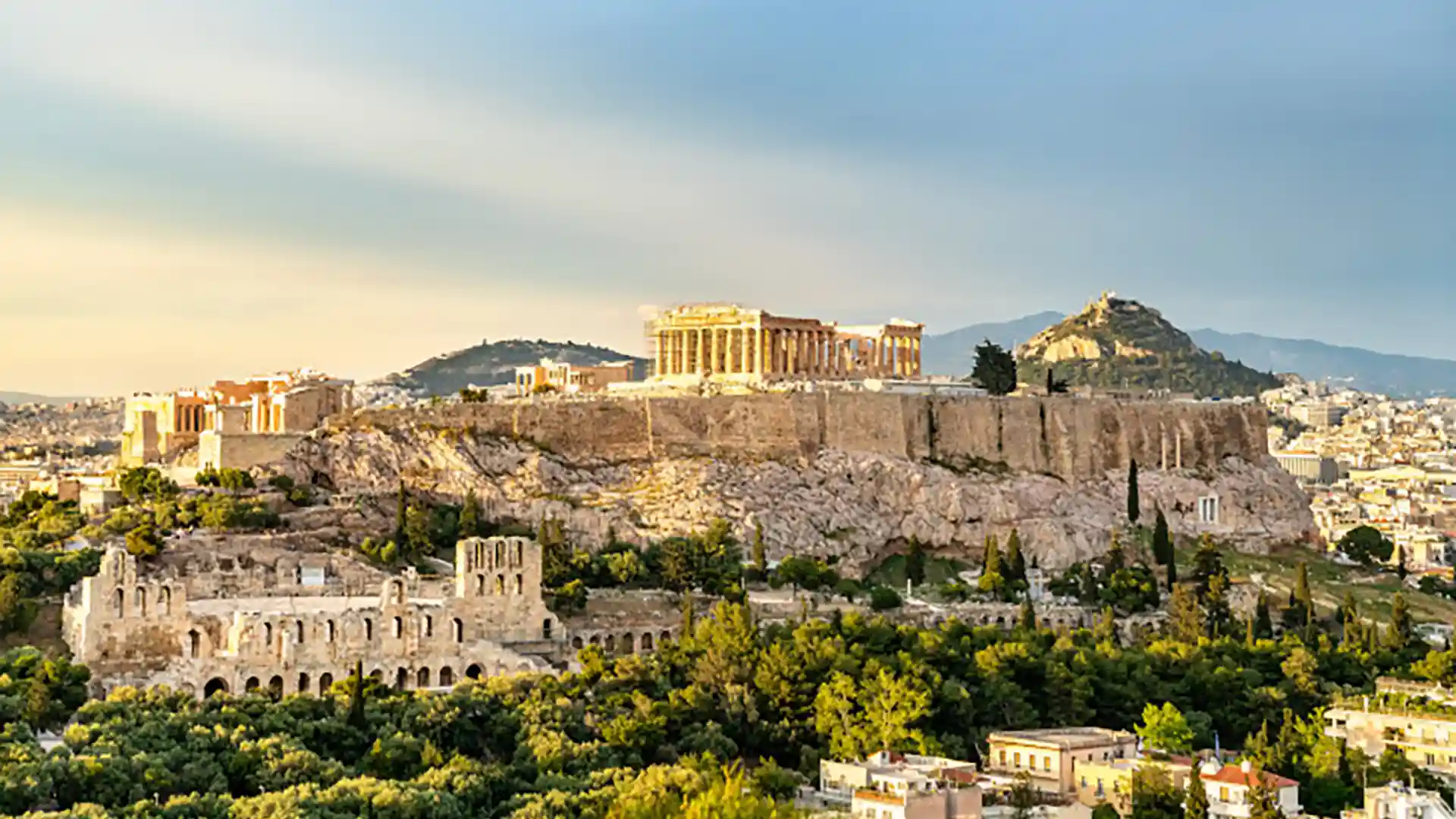 Acropolis in Athens, Greece View of the Acropolis in Athens, Greece, a UNESCO World Heritage Site.