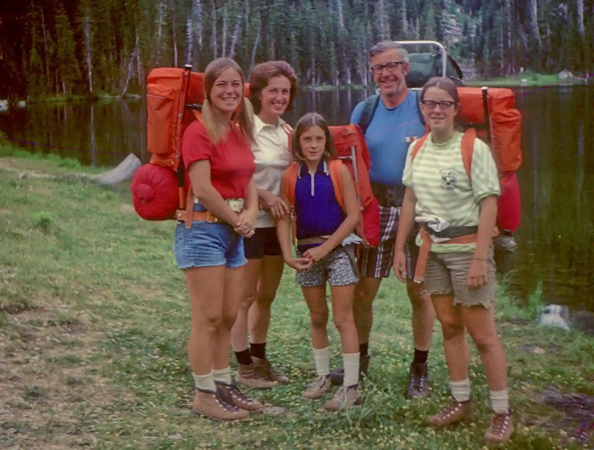 Backpacking in the Rocky Mountains in 1971 Family photo while hiking in the Rocky Mountains in the 1970s.