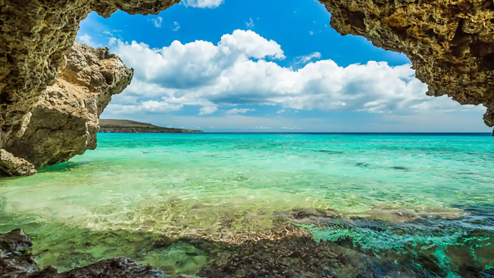 Curacao, Southern Caribbean View from Curacao, part of the ABC Islands in the Southern Caribbean.