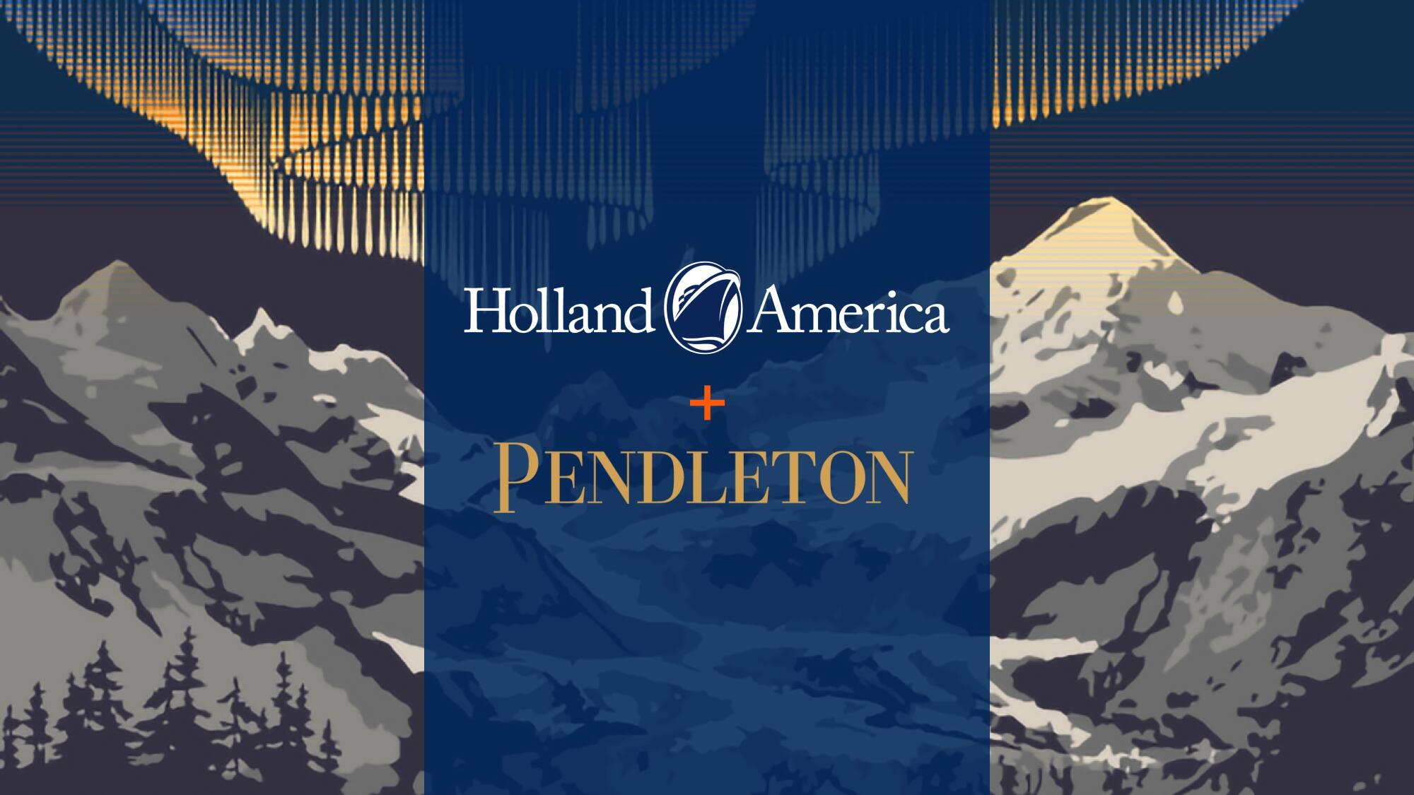 Pendleton blanket celebrating Alaska statehood heritage with mountain backdrop.