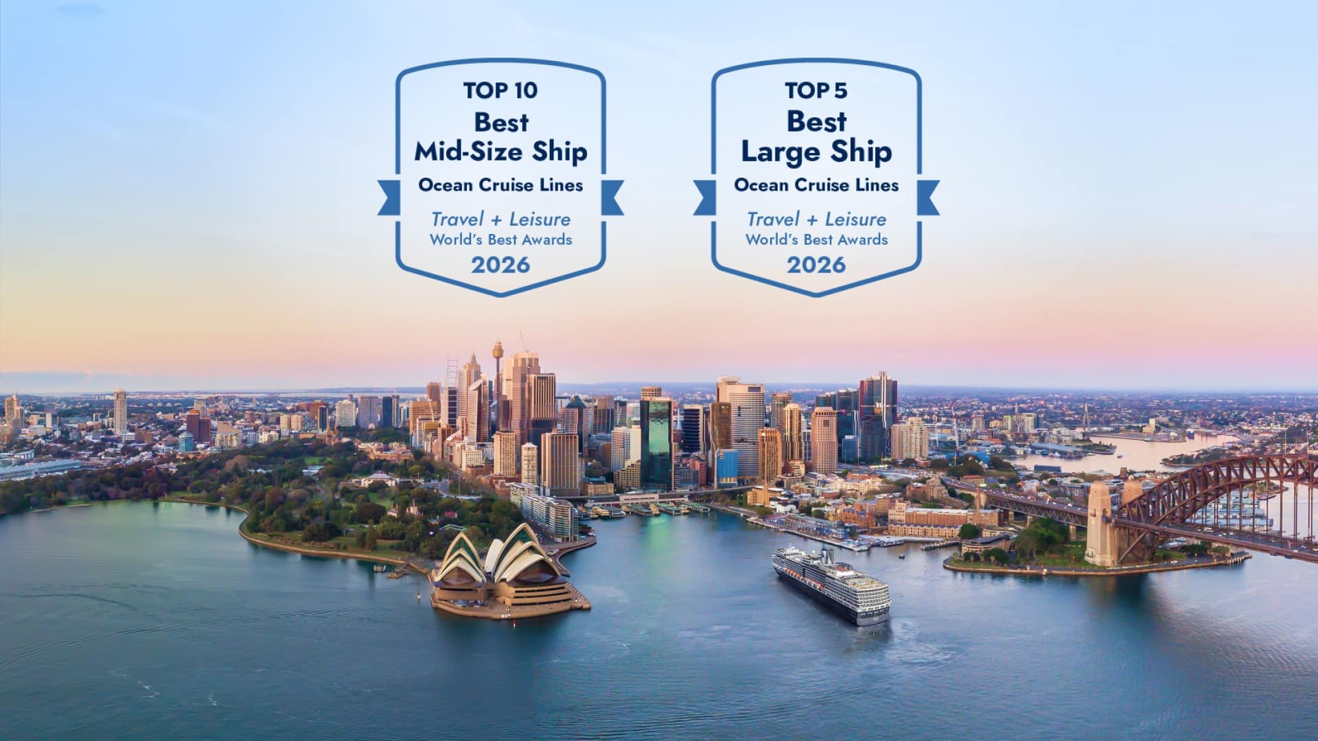 Post: Four Years Running: Holland America Ranked in Travel + Leisure’s World’s Best Awards
