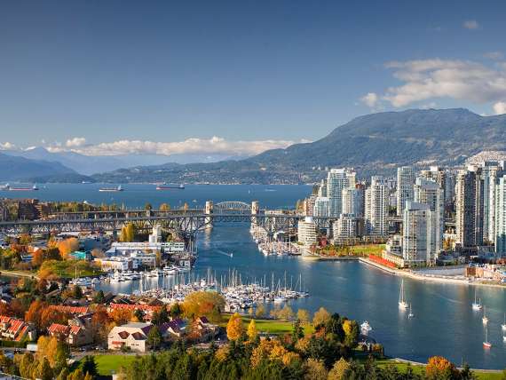 View of the city of Vancouver, Canada