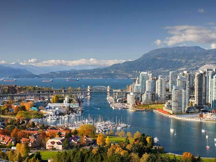 View of the city of Vancouver, Canada