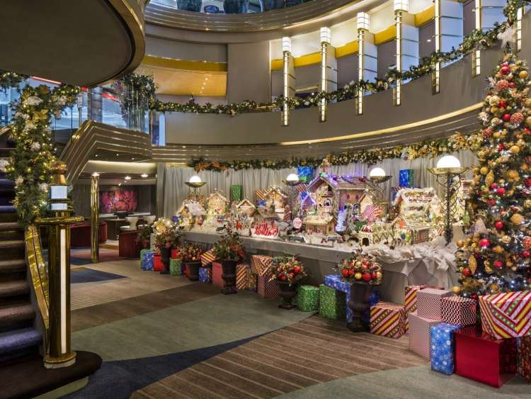 holiday decorations aboard our ships