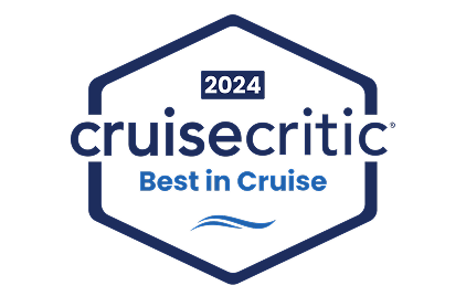 Award presented to Holland America by CruiseCritic for Best in Cruise, 2024