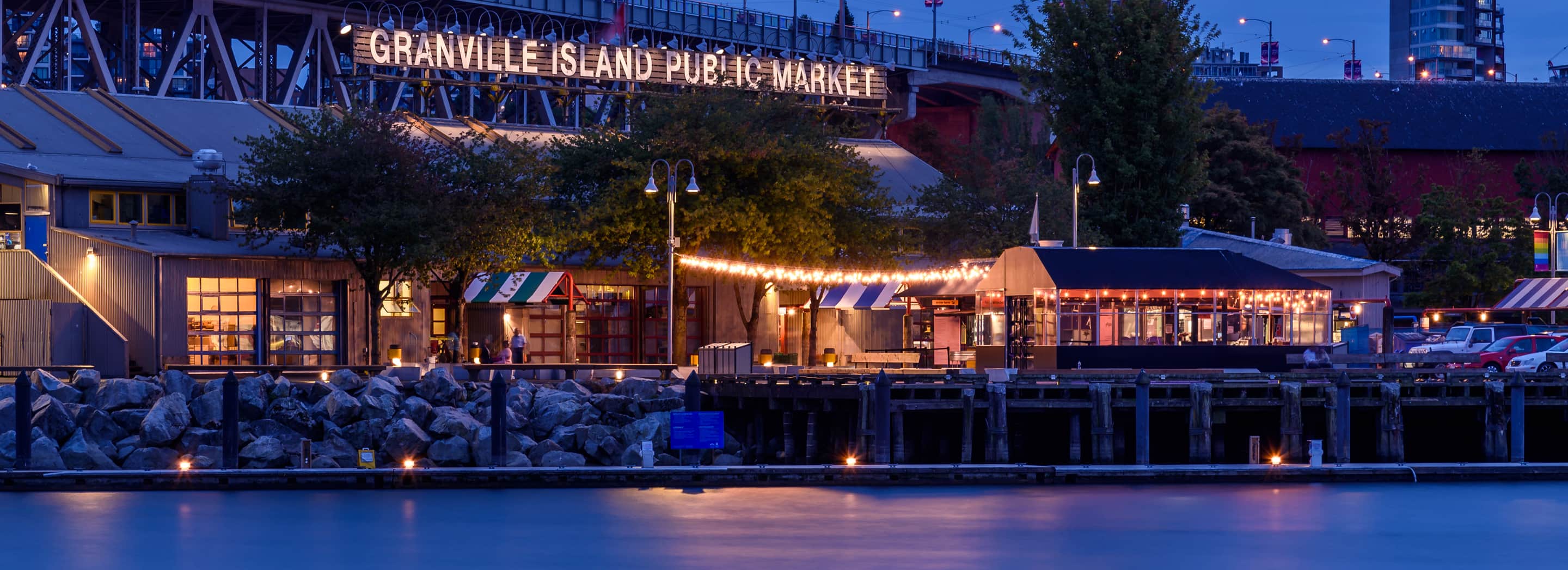Waterfront view of Granville Public Market