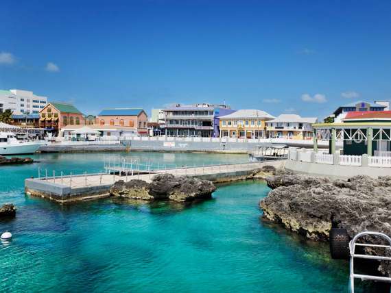 View of a harbor in Georgetown, Cayman Islands