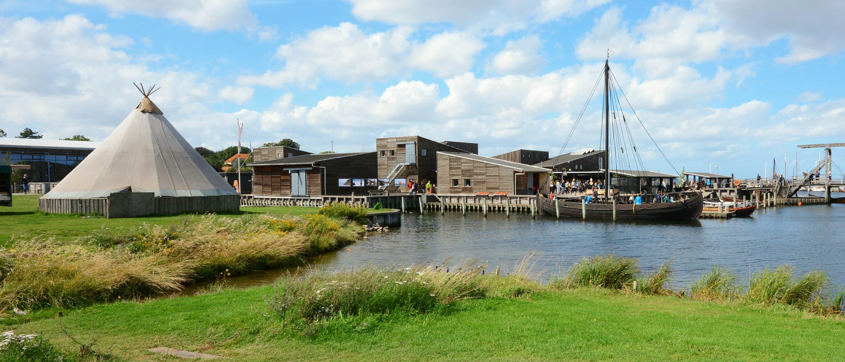 Viking Ship Museum dedicated to the maritime culture of the Viking Age in Roskilde, Denmark.