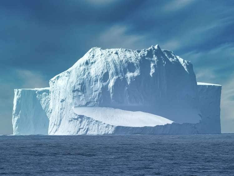 A view of an iceberg at Port Drake Passage and Cape Horn