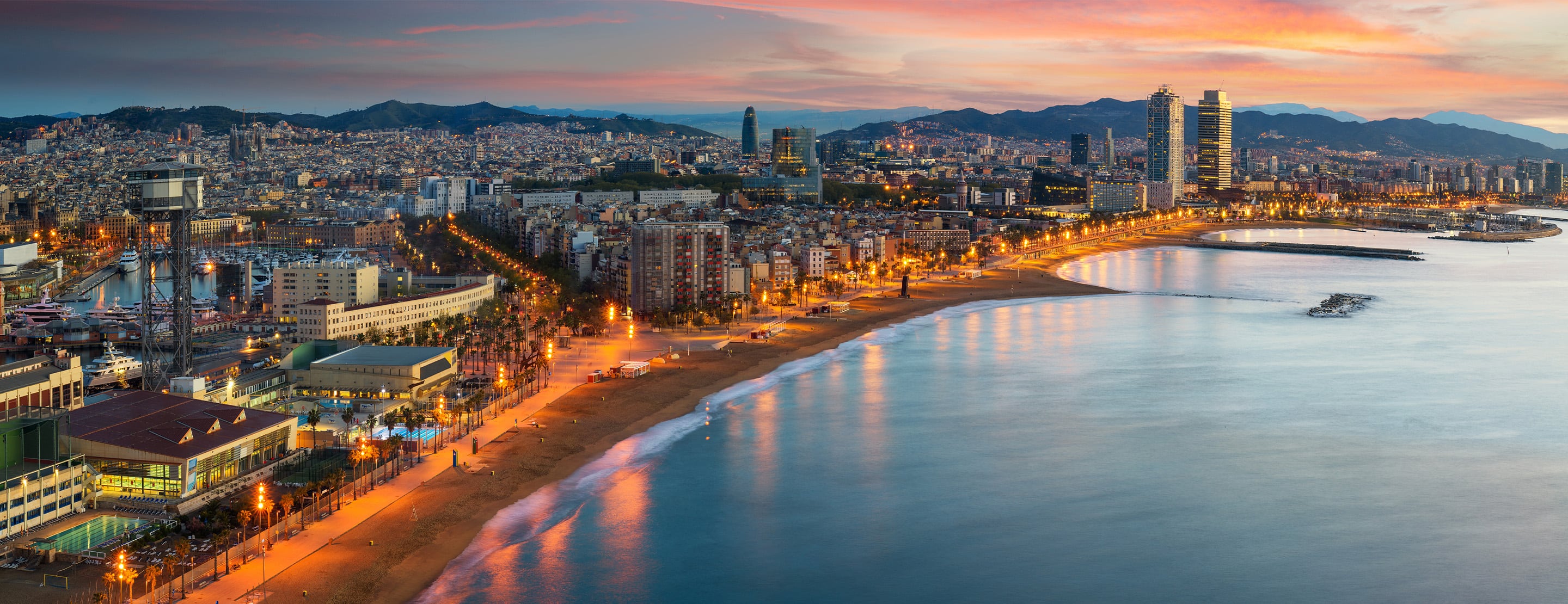 Barcelona boasts a beautiful port, which greets ships throughout the spring  and summer – All Things Cruise, image size:2880x1110
