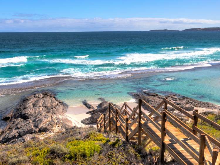 A view of the ocean coastline from Port Esperance West Australia