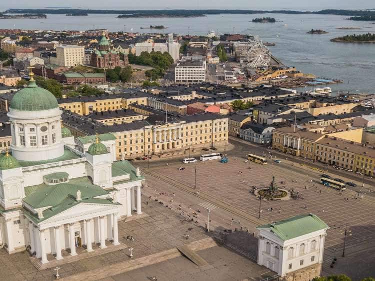 A view of Port Helsinki in Finland