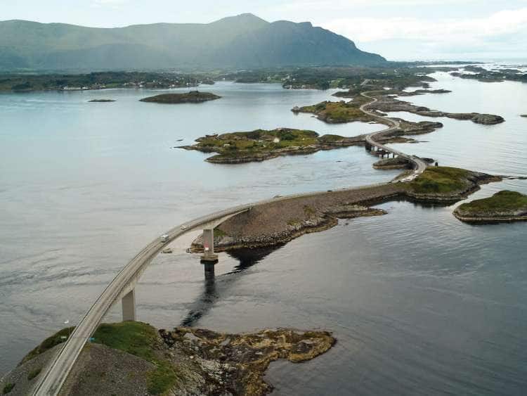 A view of the islands of Port Molde Norway