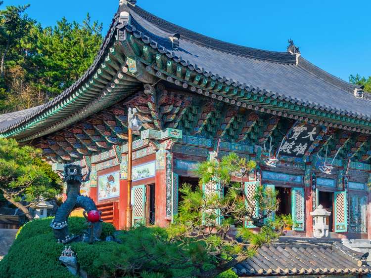 A temple in Port Busan Pusan South Korea