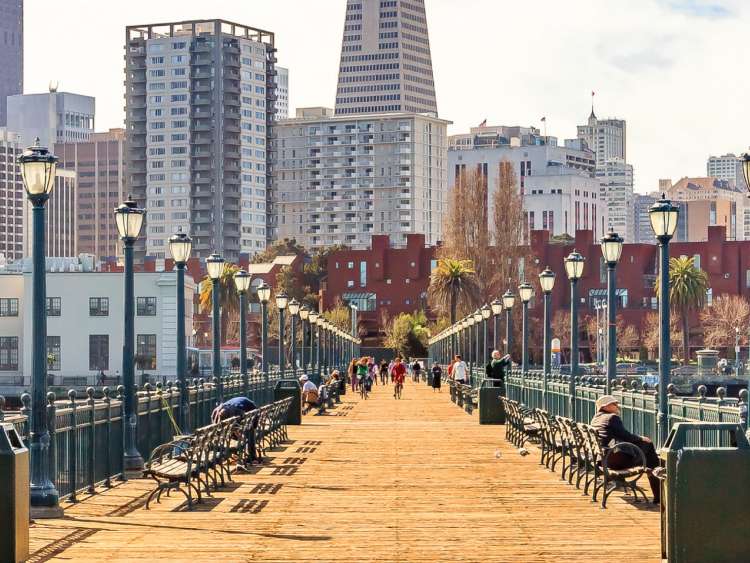 A streetview of San Francisco