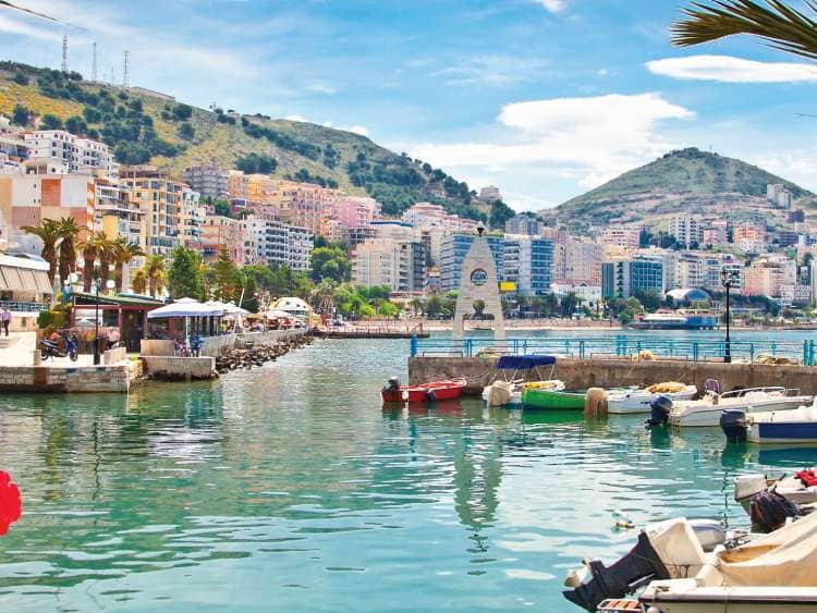 A scene of Port Sarande Albania