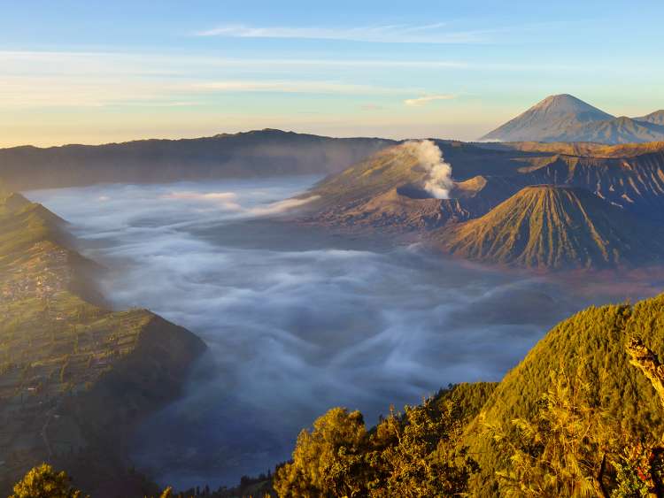 Bromo volcano at sunrise, Indonesia