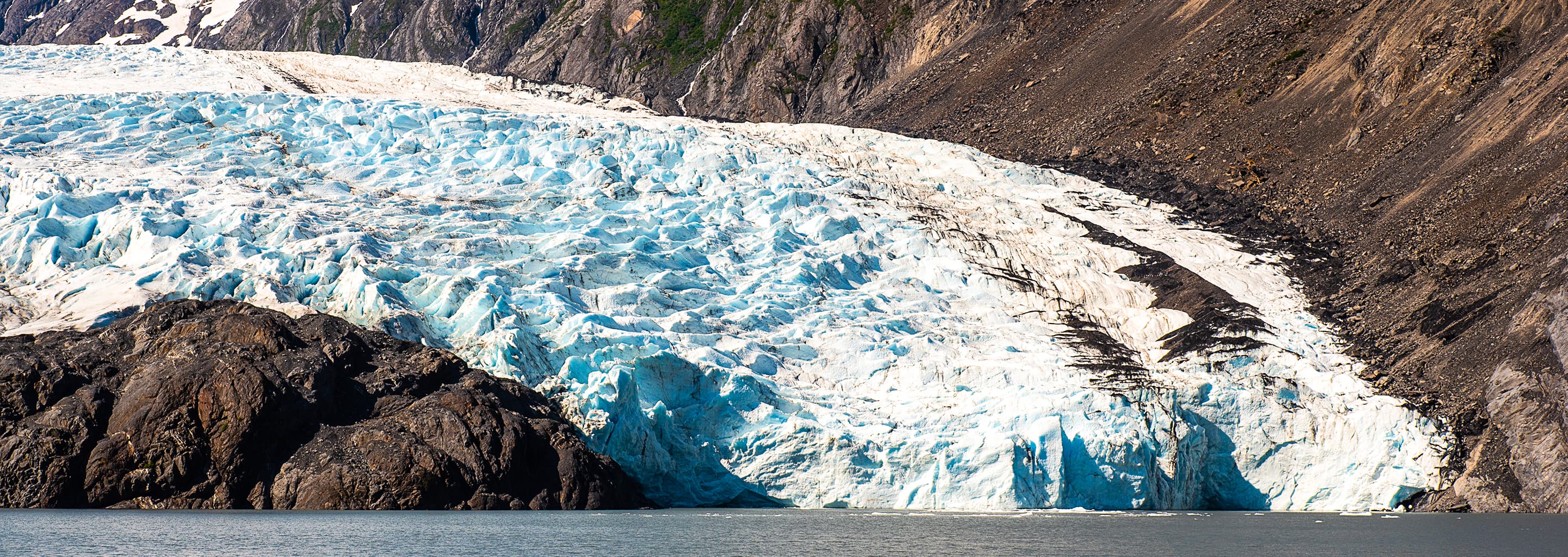 Portage Glacier seen on an Alaska shore excursion.