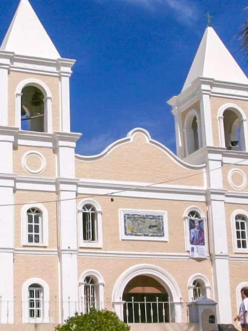 Coastal highlight of a church while on a Mexico cruise