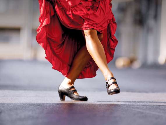 View of a flamenco dancer in Spain