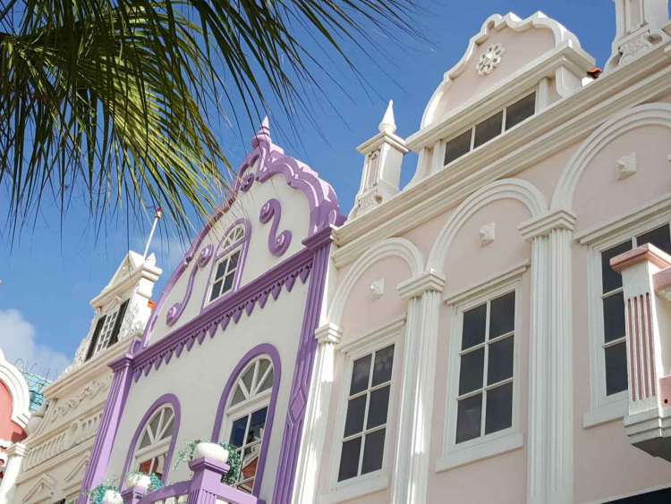 Buildings in Oranjestad, Aruba