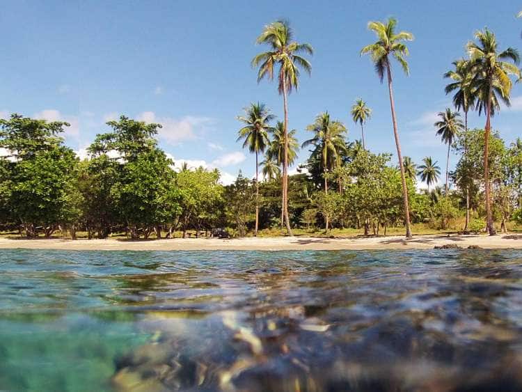 beach of Ghizo Island, Solomon Islands