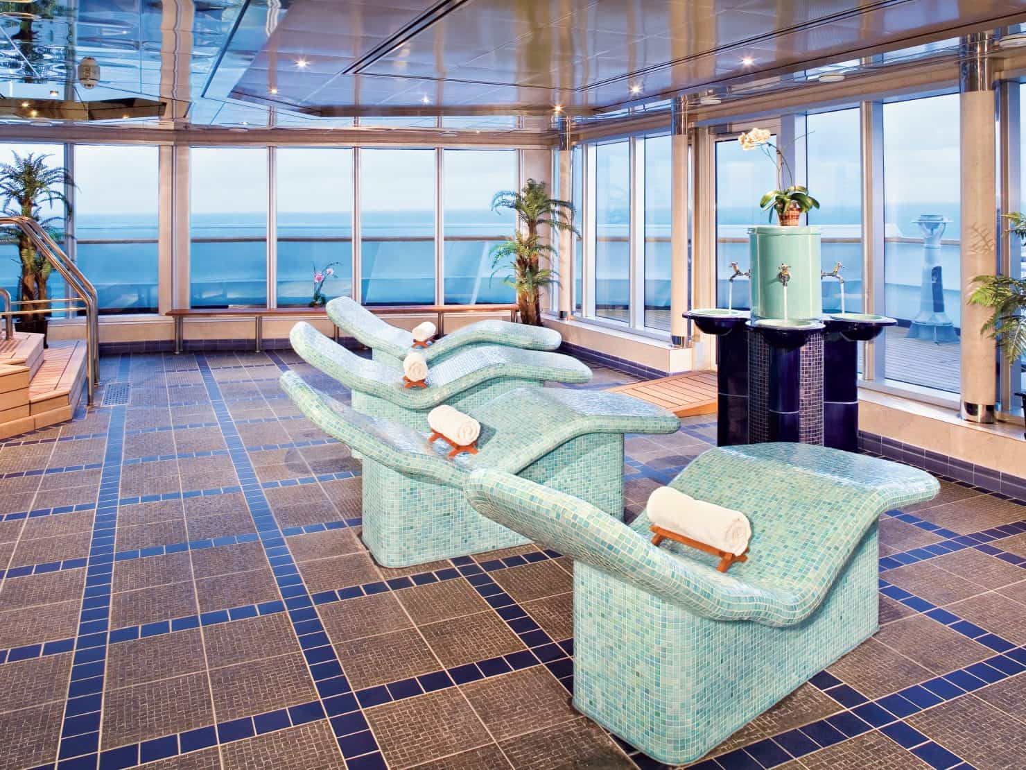 One of Holland America's onboard spas