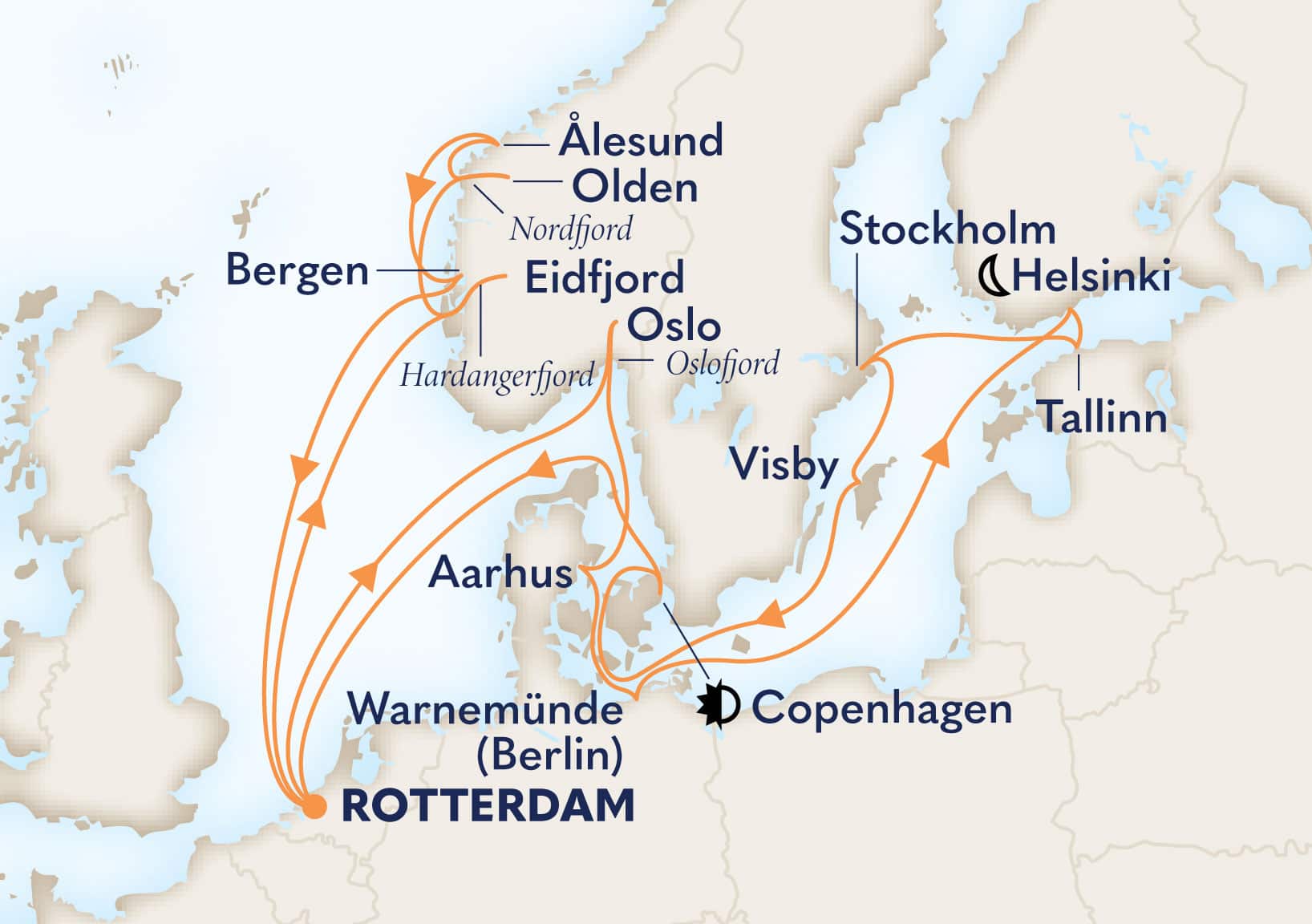 21-Day Scandinavian Capitals & Fjords