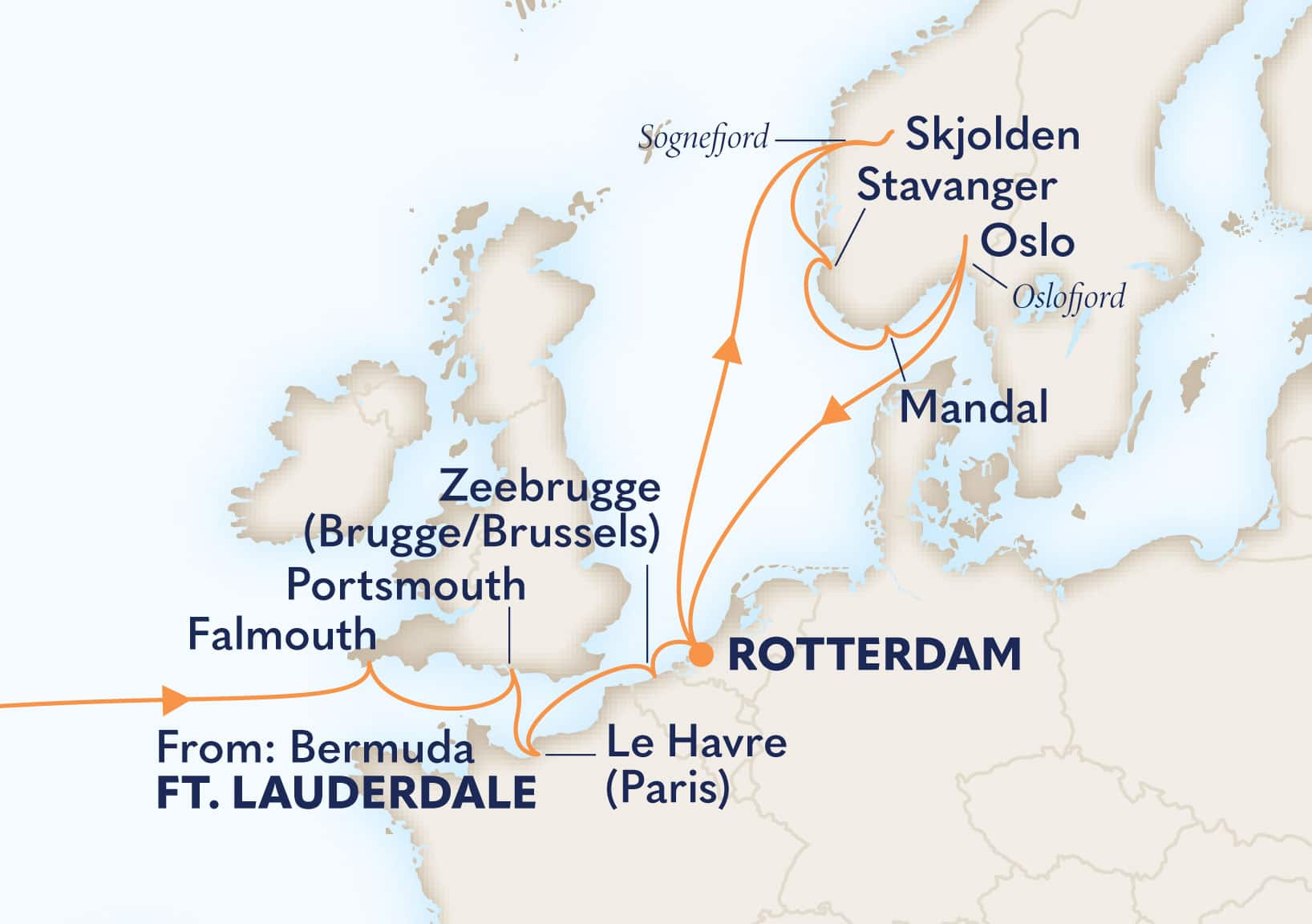 22-Day Norwegian Fjords Crossing