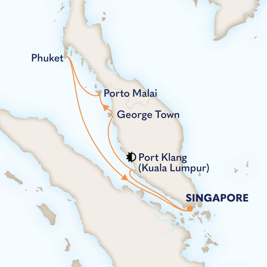 Itinerary map of 8-DAY FAR EAST DISCOVERY
