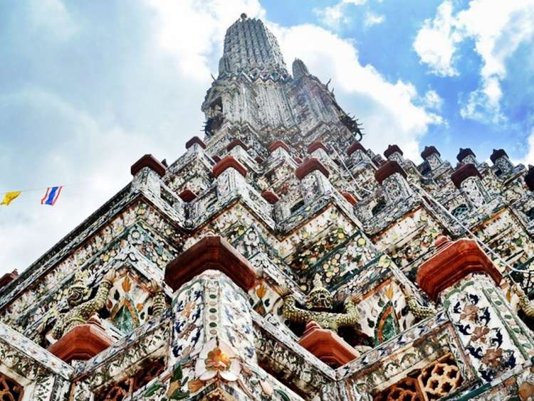 View of a historic temple on an Asia cruise to Laem Chabang (Bangkok), Thailand