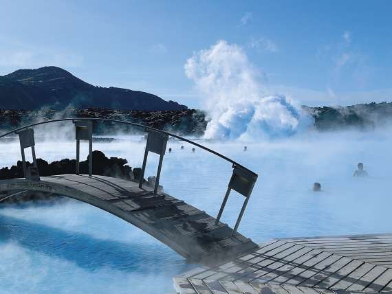 the blue lagoon hot springs in iceland
