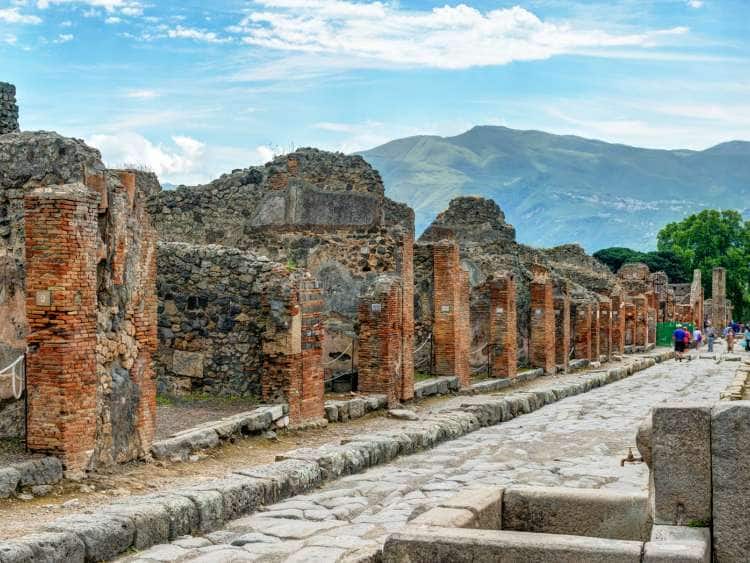 ancient ruins of pompei, italy