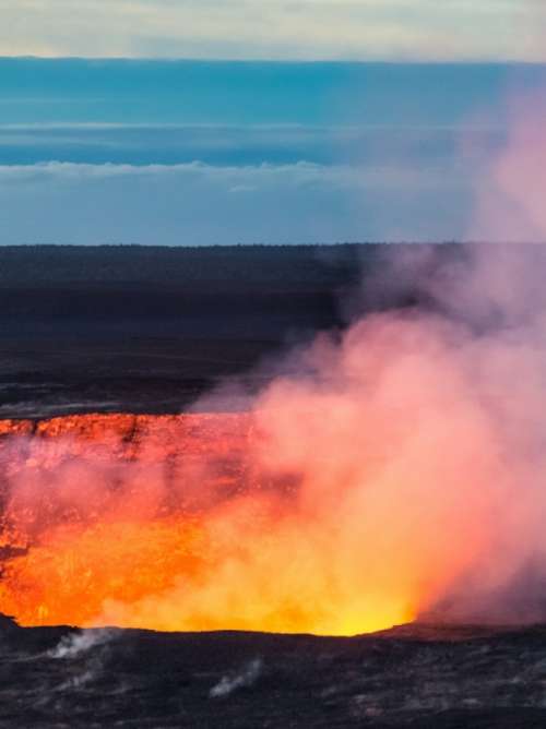 volcano near Hilo, Hawaii