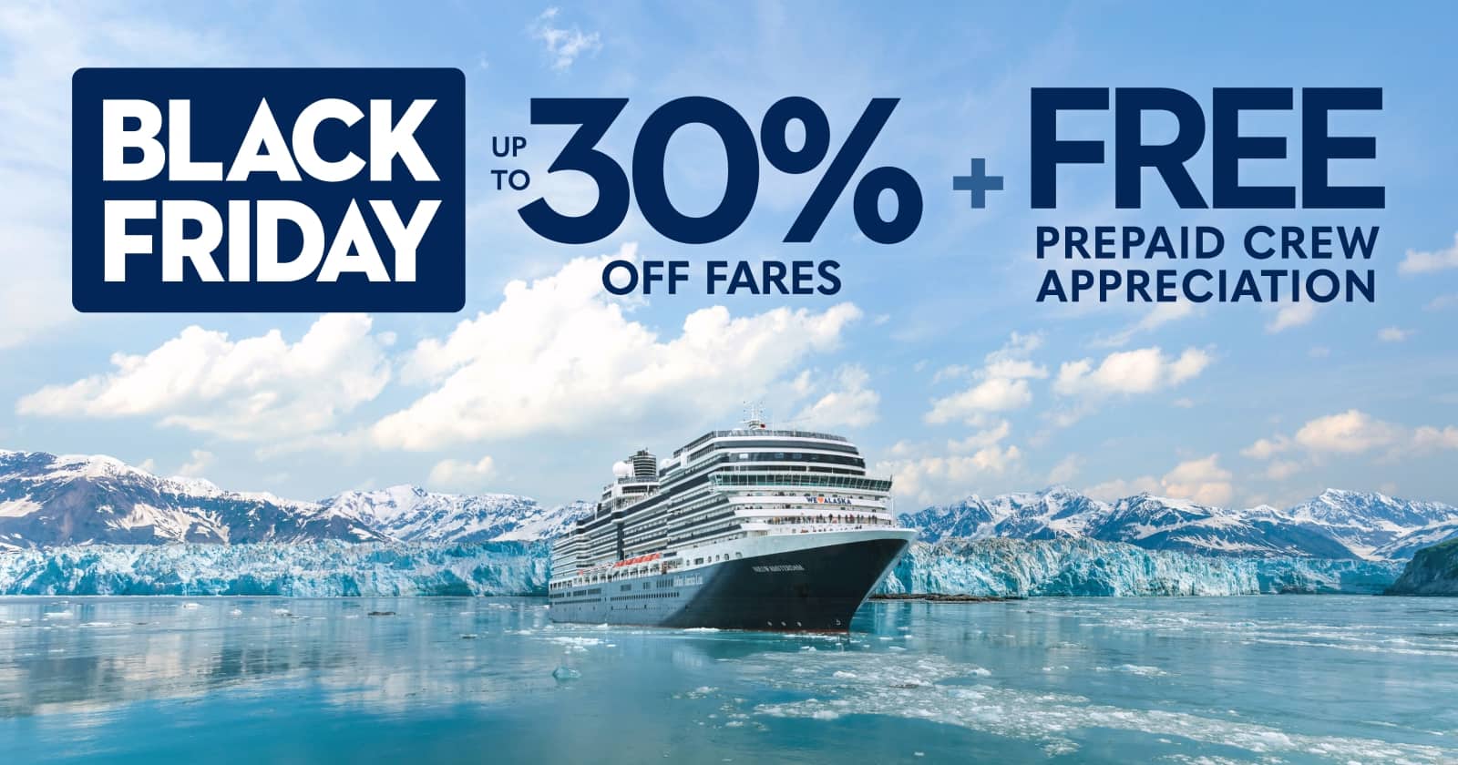 Holland America Black Friday Deals with Limited-time Offers