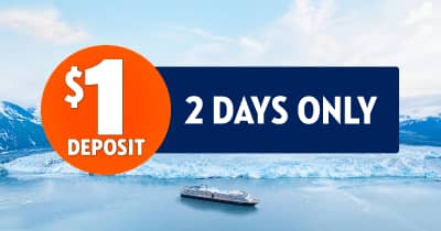 Book a Holland America cruise for just $1 deposit
